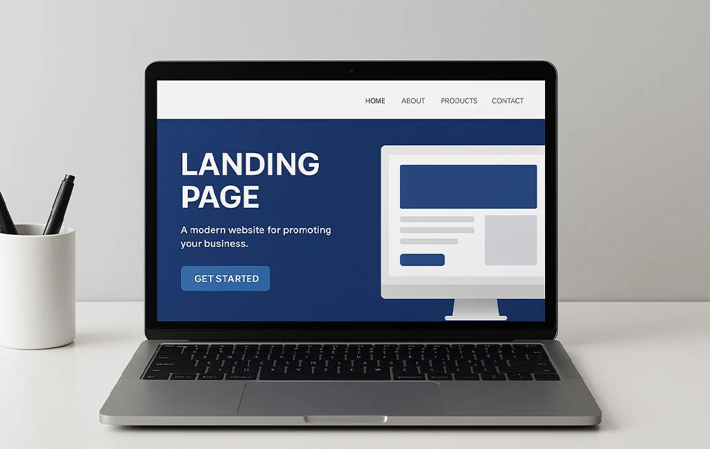 Criação de landing page profissional para geração de leads e vendas